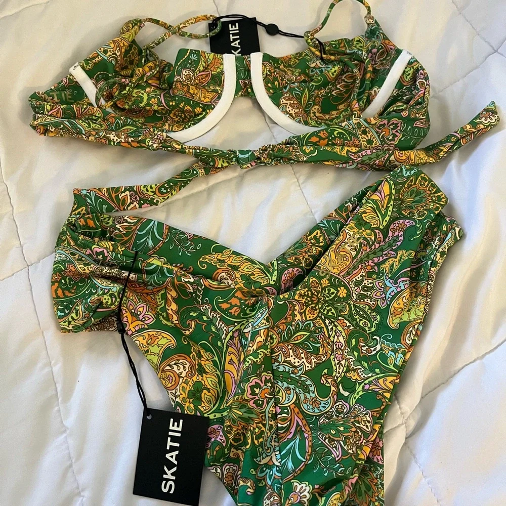 Skatie Multicolor Paisley Bikini - Picture 3 of 5